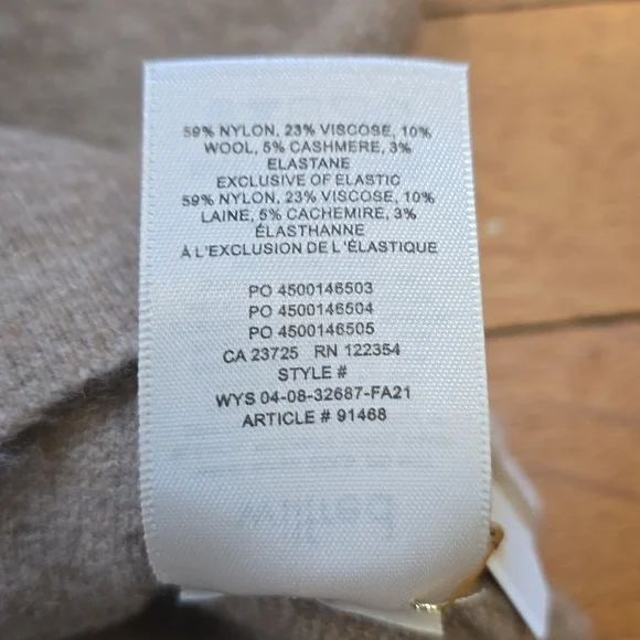 NWT, Aritzia Wilfred, Button Front Mini Cardigan Dress, Heather Gold Camel, L - Picture 13 of 16